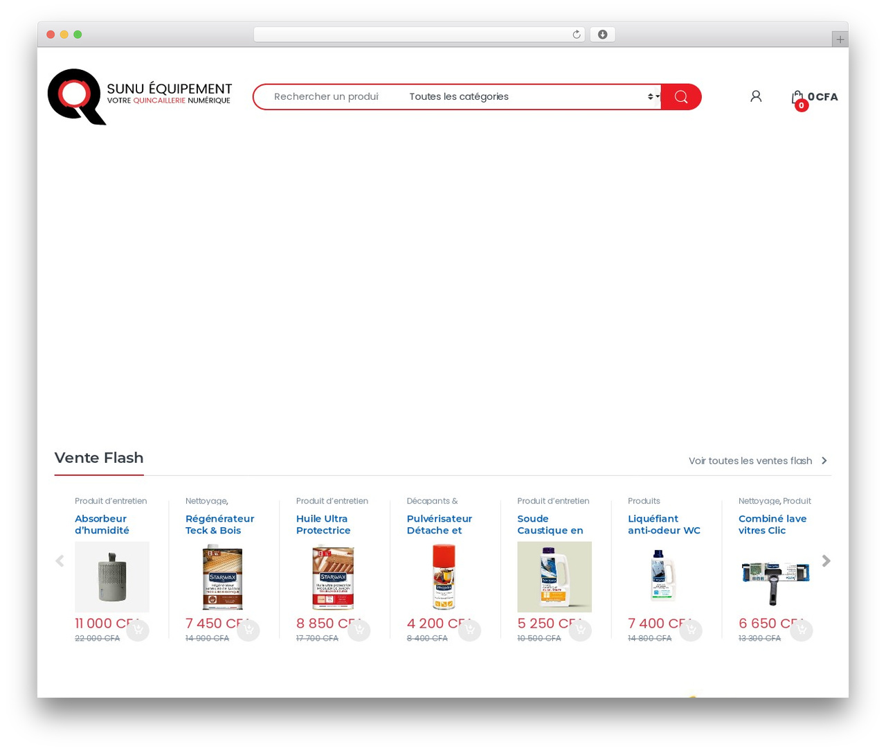 WordPress website theme Electro Child - sunuequipement.com