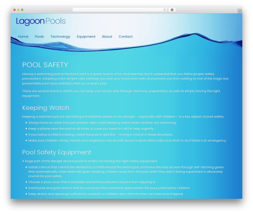 WordPress website theme Lagoon Pools - lagoonpools.co.nz/pool-safety