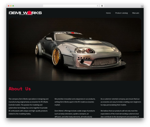 WordPress website theme Multi - demi-works.com