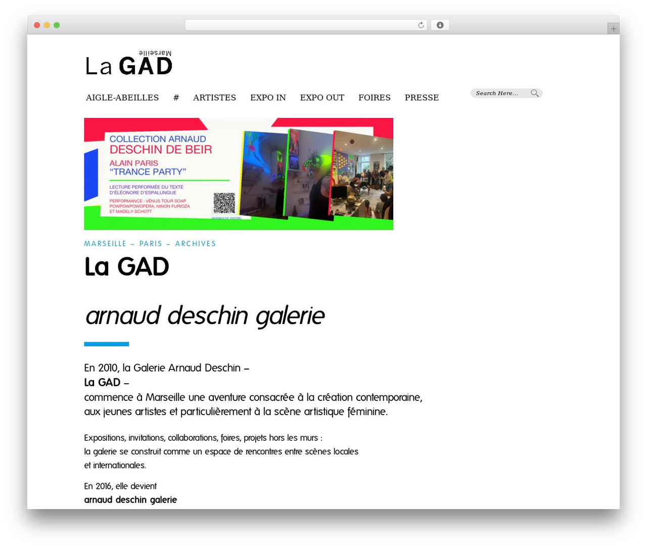 WP theme La GAD - lagad.eu