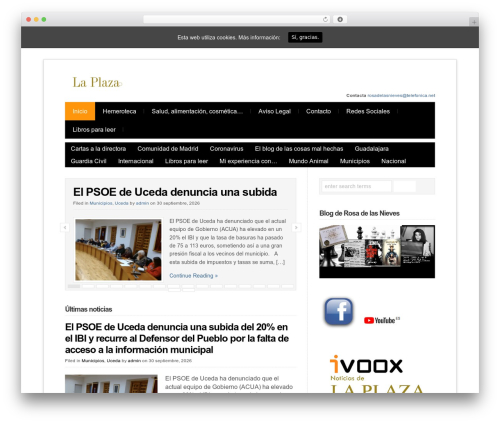 WP theme WP-Radiance - laplaza.com.es