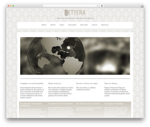 Zenon PRO WordPress website theme - lettera.es
