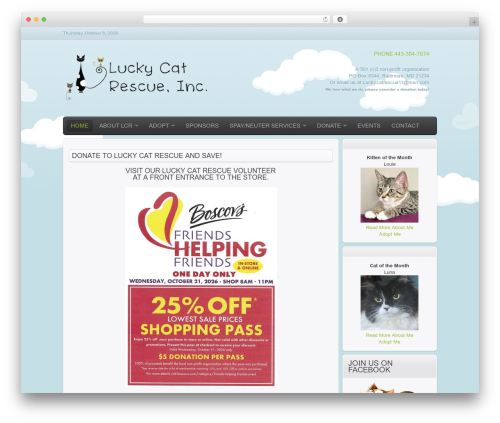 Best WordPress theme Cloud - luckycatrescue.com