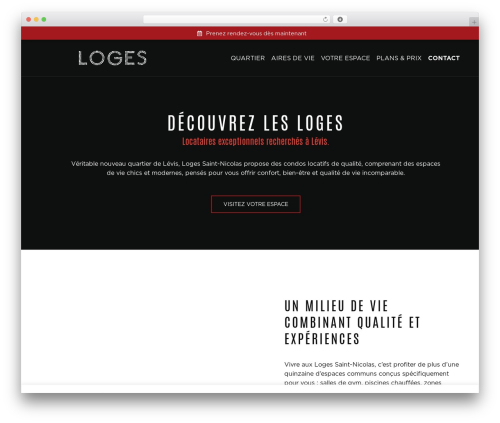 Bodega WordPress page theme - loges.ca