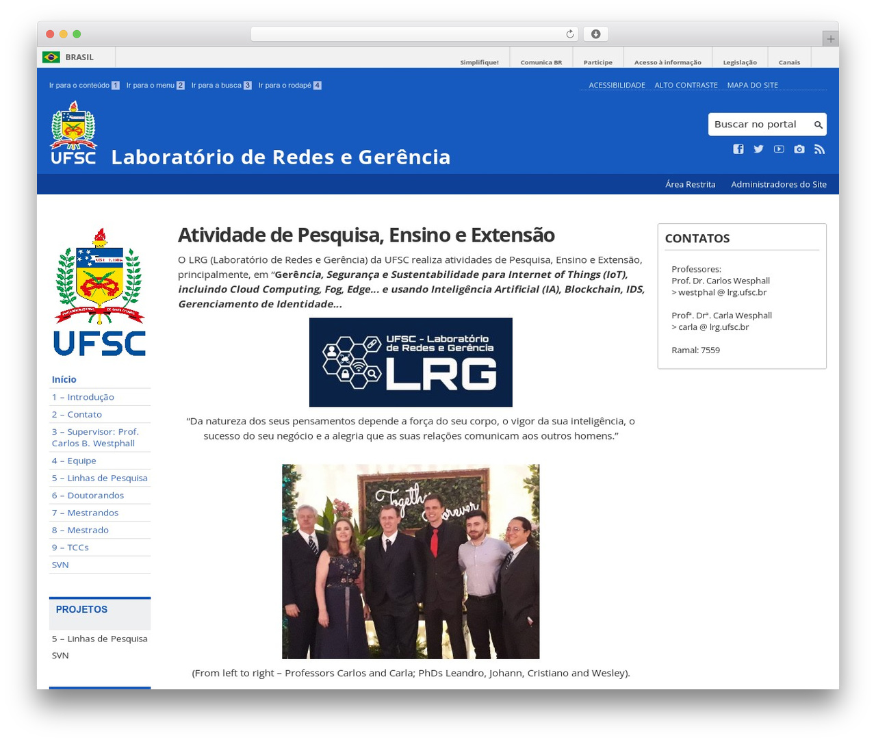 brasilGov WordPress theme - lrg.ufsc.br