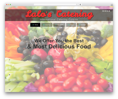 cooks theme WordPress - laloscatering.com