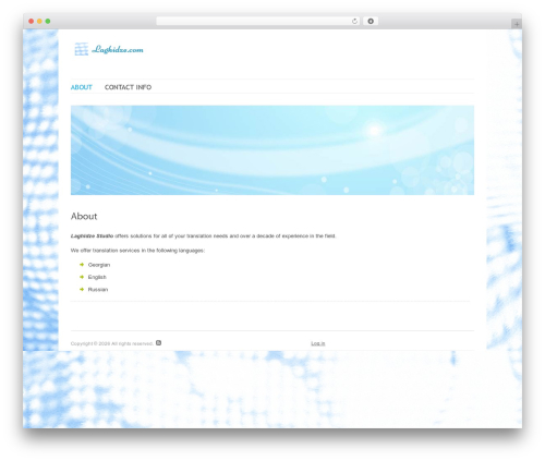 Delicate WordPress theme - laghidze.com Delicate WordPress theme - laghidze.com
