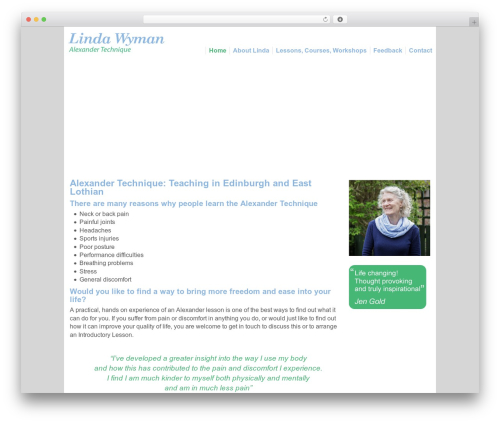 EBP WordPress theme - lindawyman.co.uk