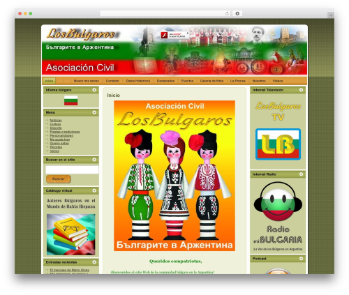 Flashglobegreen WordPress theme - losbulgaros.com.ar
