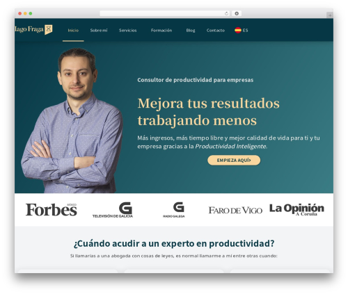 GeneratePress WordPress theme - iagofraga.com