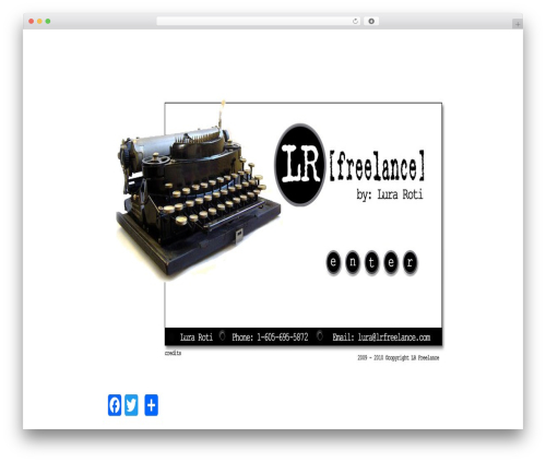 Hemingway theme WordPress - lrfreelance.com