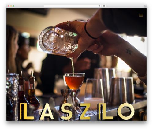 Laszlo WordPress theme design - laszlobar.com