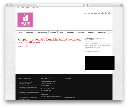 Modernize theme WordPress - lumit.onedu.fi/web