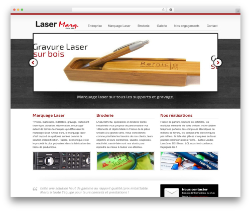 Onixus WordPress theme - laser-marq.com