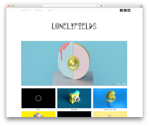 Portfolio Responsive Theme theme WordPress portfolio - lonelyfields.com