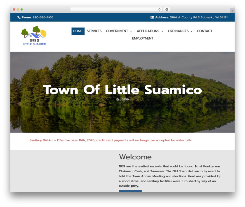 Premium Theme WordPress website theme - townoflittlesuamico.com