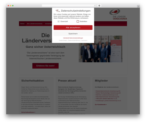 Responsive Pro WordPress theme - laenderversicherer.at