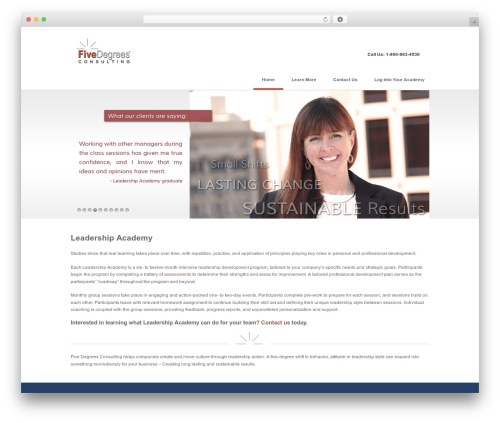 Swagger WordPress blog theme - leadershipacademyportal.com