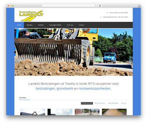 Tequila top WordPress theme - landolt-bestratingen.nl