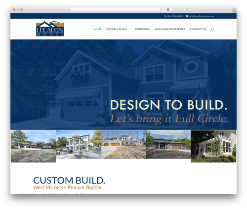 Theme WordPress Divi - leeallenhomes.com