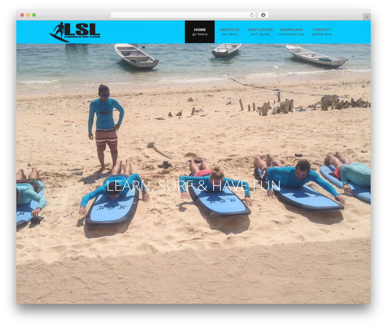 Theme WordPress Elevetis - lembongansurflesson.com