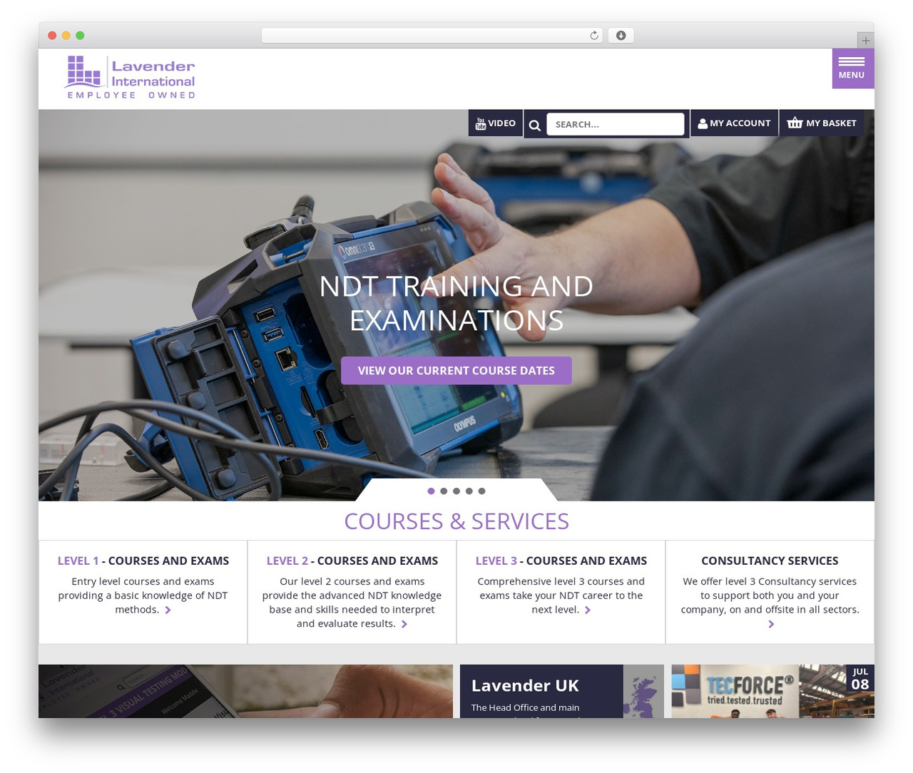 Theme WordPress Lavender - lavender-ndt.com