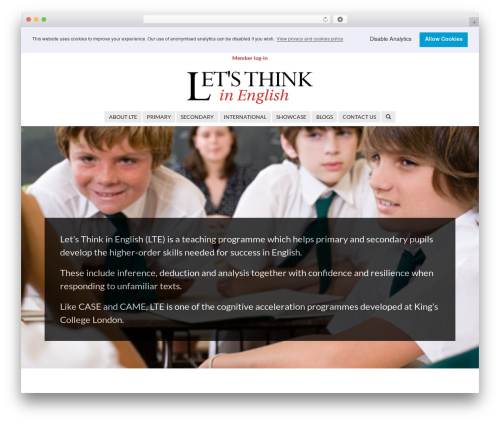 Theme WordPress LTE II - letsthinkinenglish.org