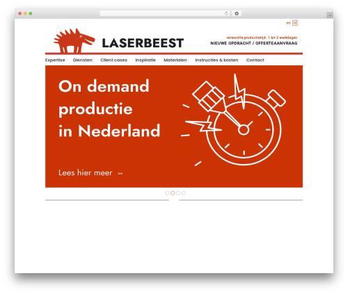 U-Design WordPress theme - laserbeest.eu