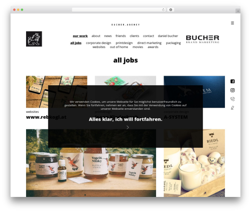 WerbeBucher.at WordPress website theme - werbebucher.at