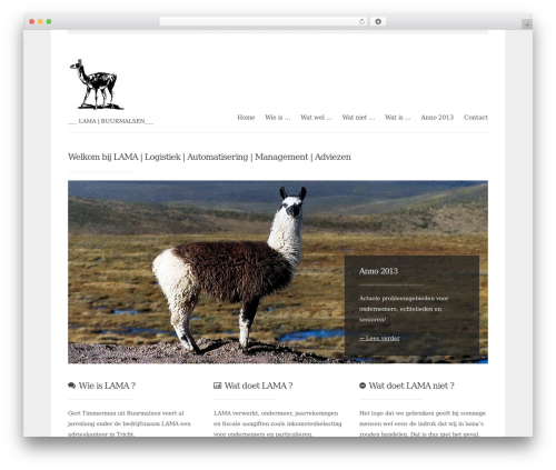 WordPress theme dePosito - lama.nl