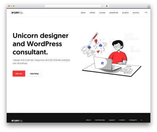 WordPress theme Genesis - aryanraj.com