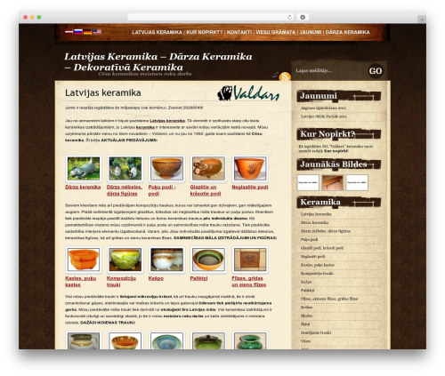 WordPress theme Grunge2 - latvijaskeramika.lv