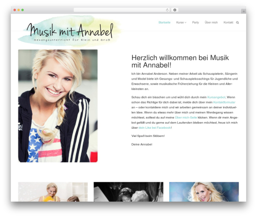WordPress theme Rare - musik-mit-annabel.de