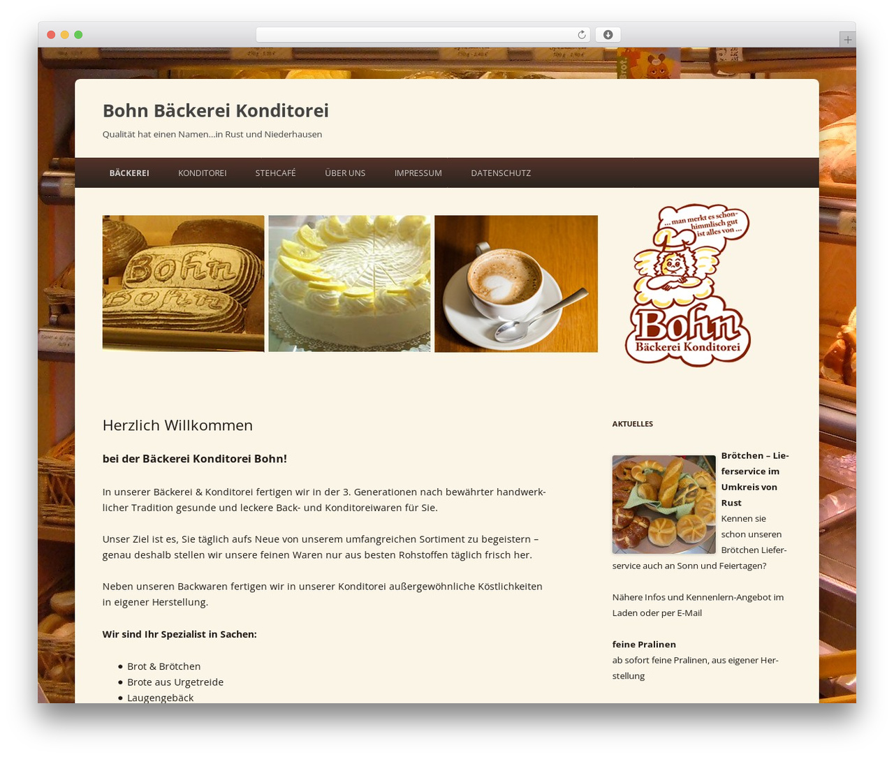 WordPress theme Twelve Plus Pro - lust-auf-brot.de
