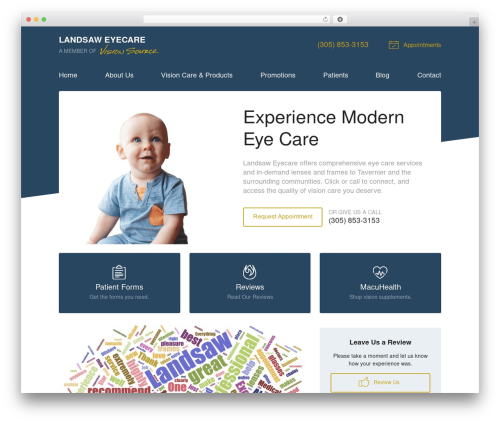 WordPress theme VS Theme #3 - landsaweyecare.com