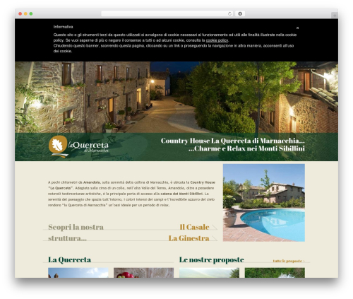 WordPress website theme La Querceta - laquercetadimarnacchia.it