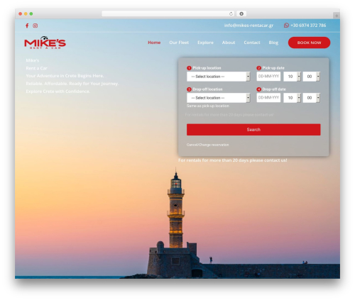 Iosrt api client WordPress plugin - mikes-rentacar.gr