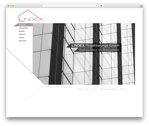 Best WordPress theme Architec - lindex-projekt.de