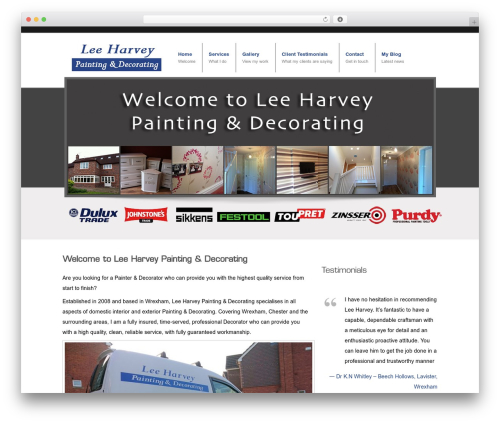 Bolder WordPress website theme - lee-harvey.co.uk