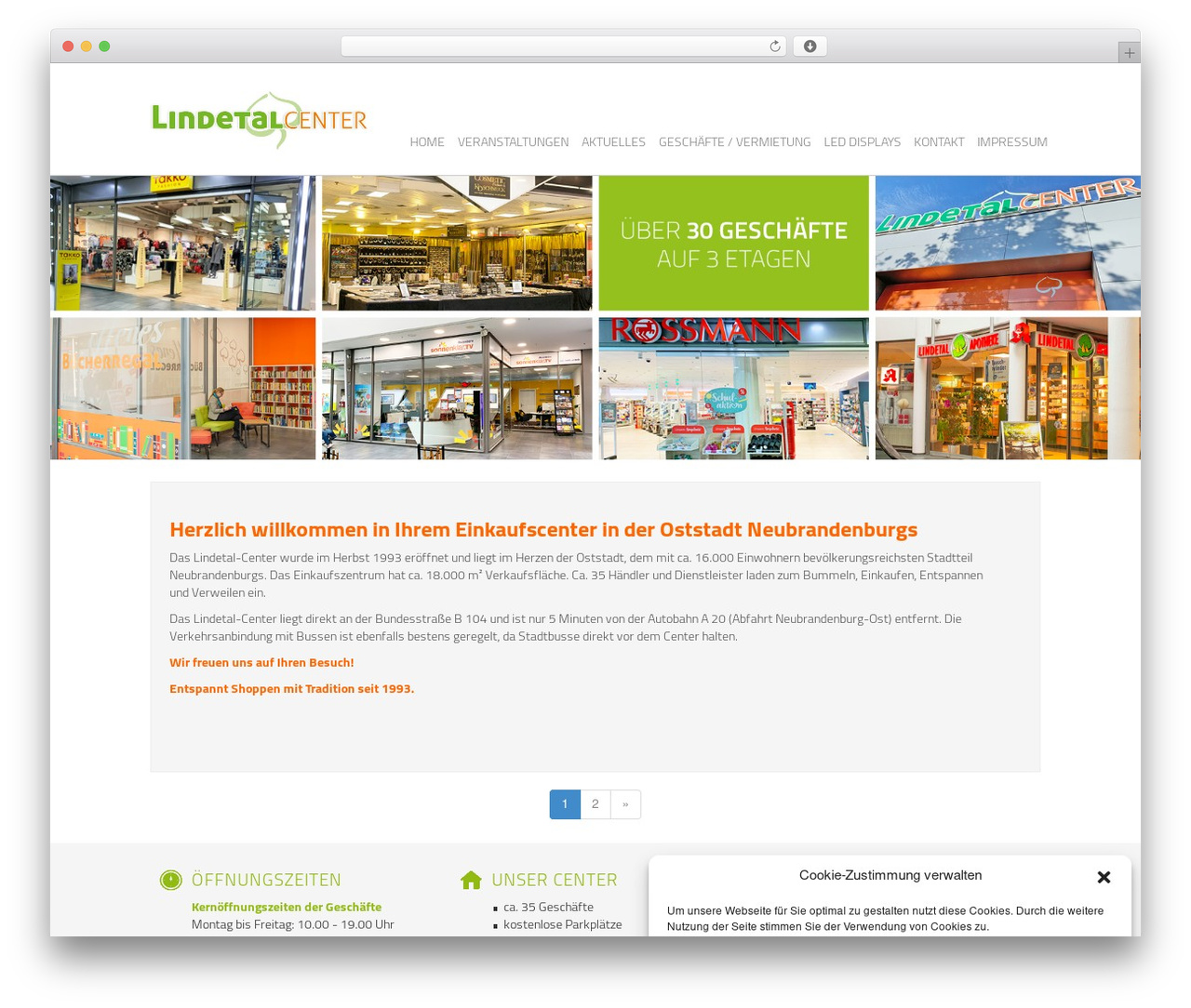Bootstrap Basic free WP theme - lindetal-center.de