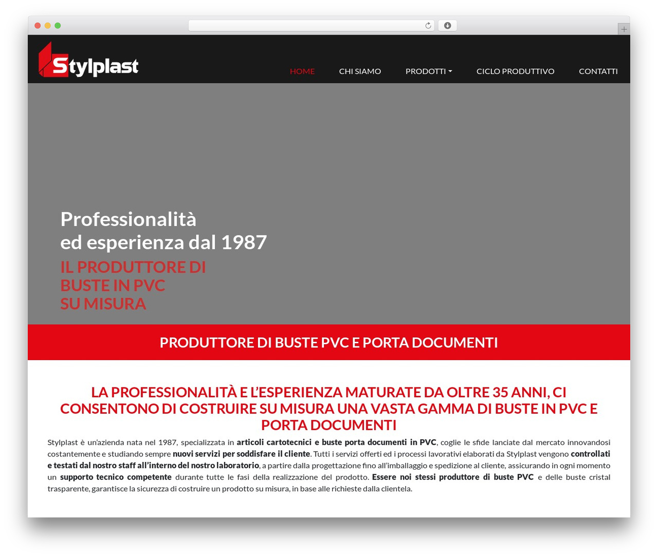 Bootstrap Basic4 free WordPress theme - stylplast.it