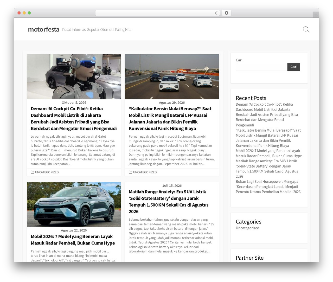 Coldbox WordPress theme - motorfesta.com