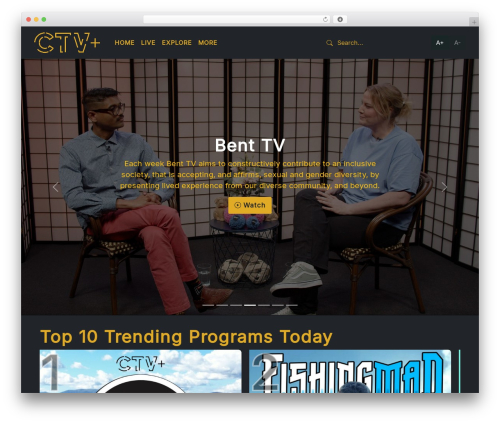 CTVPlus theme WordPress - ctvplus.org.au