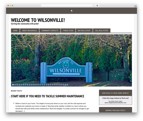 Genesis WordPress theme - liveinwilsonville.com