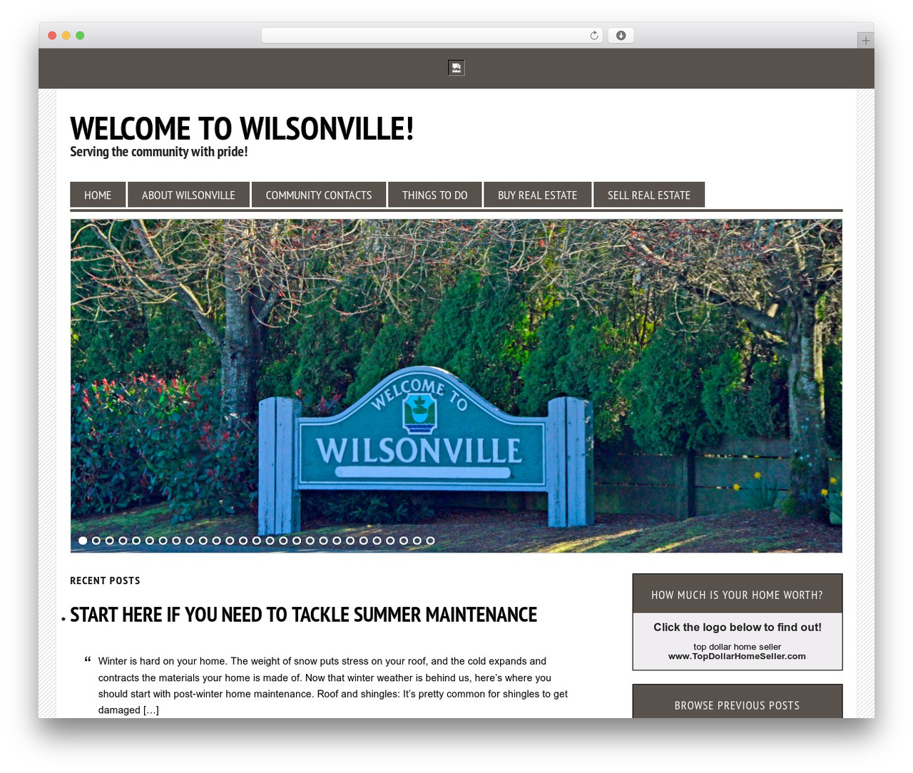 Genesis WordPress theme - liveinwilsonville.com