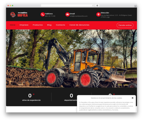 Hello Elementor premium WordPress theme - recambiosinfra.com