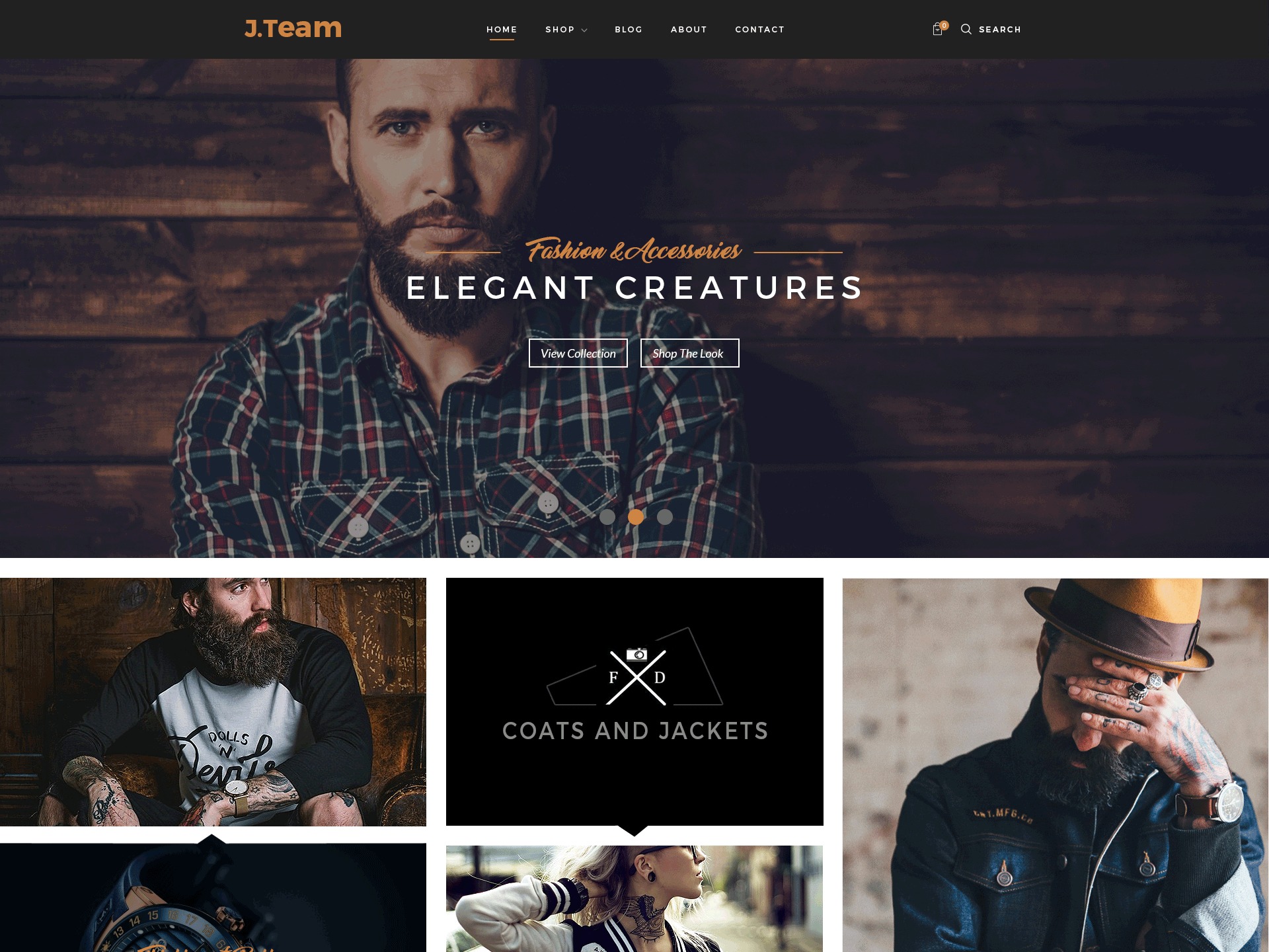 J.Team WordPress ecommerce theme by Kutethems Team