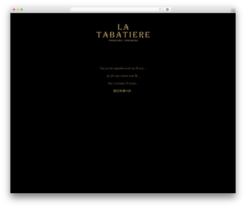 Simple contact info WordPress plugin - latabatiere.ch