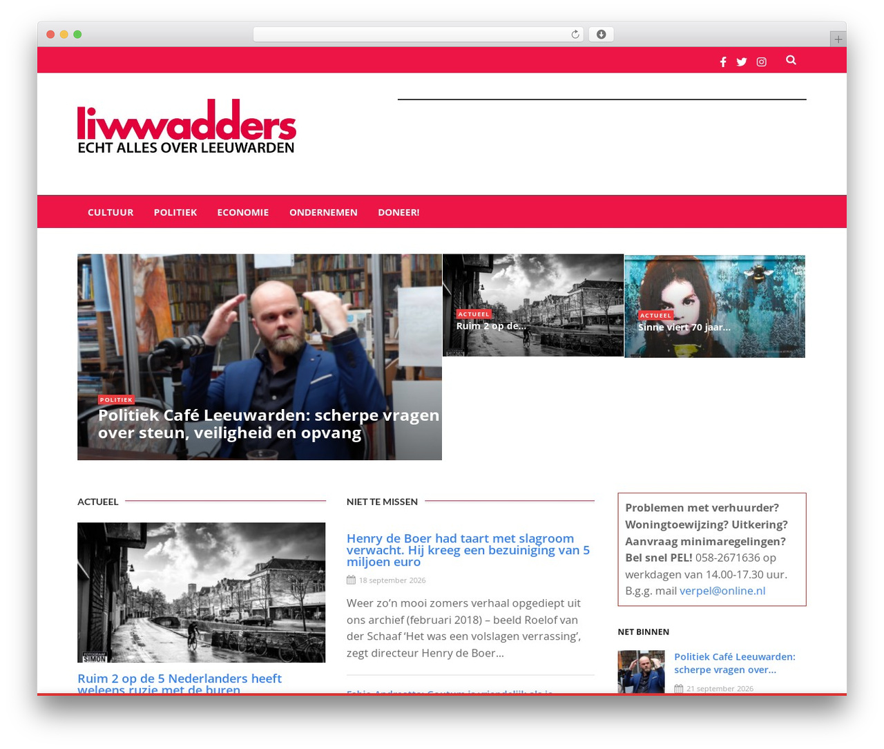 Liwwadders top WordPress theme - liwwadders.nl
