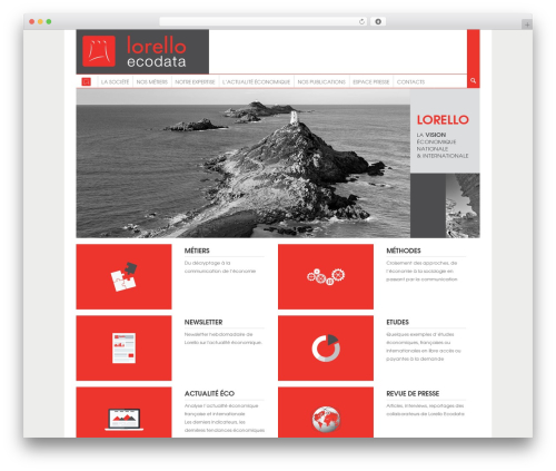 Lorello WordPress theme design - lorelloecodata.com